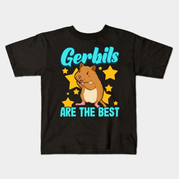 Cute & Funny Gerbils Are The Best Pet Owners Kids T-Shirt by theperfectpresents